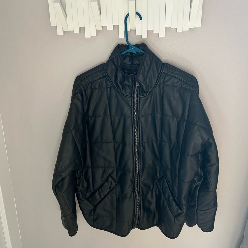 We The Free Womens Vegan Leather Jacket